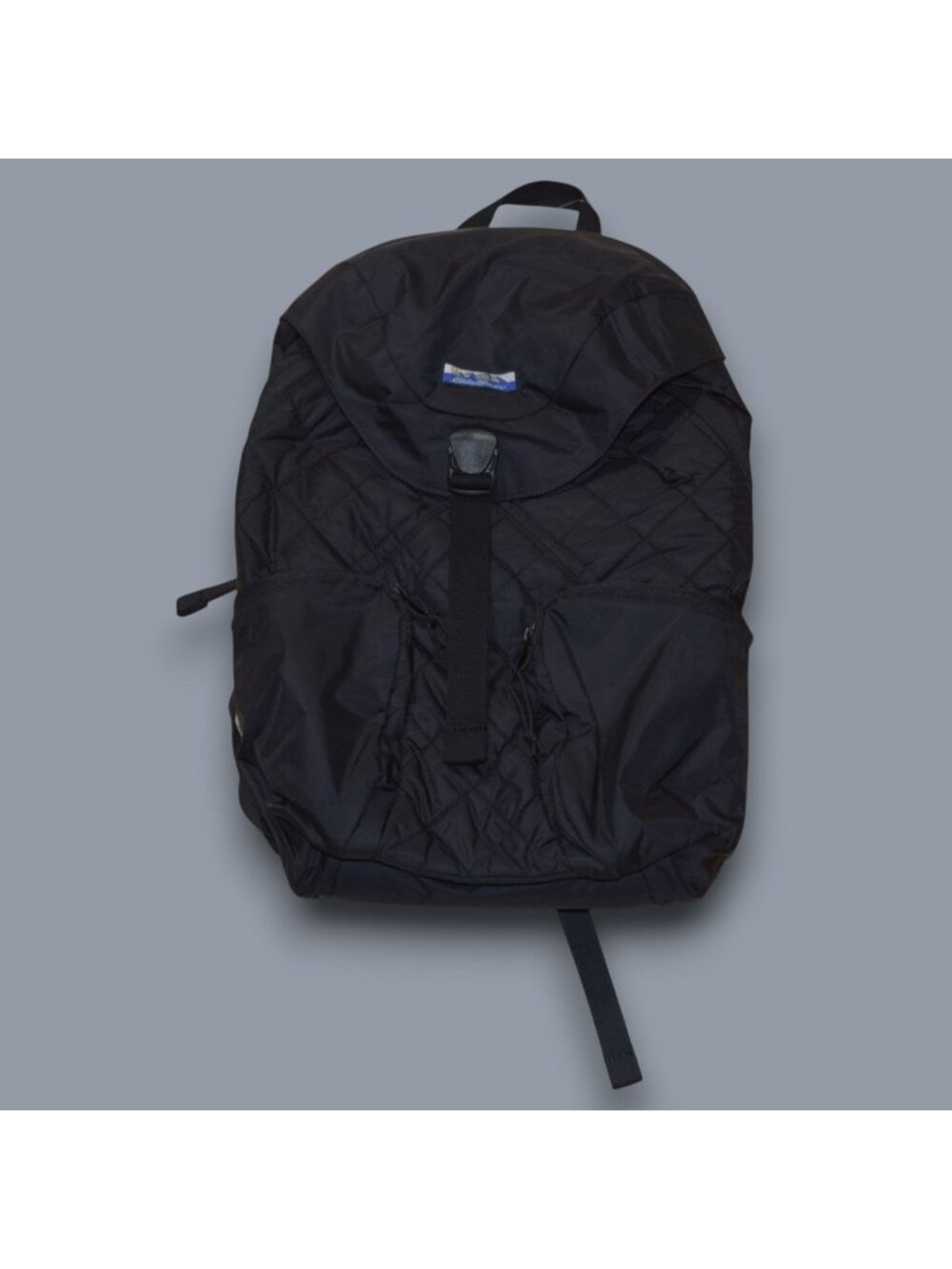 NEW Eddie Bauer Kinzie Quilted Rucksack Backpack Black Lightweight Travel